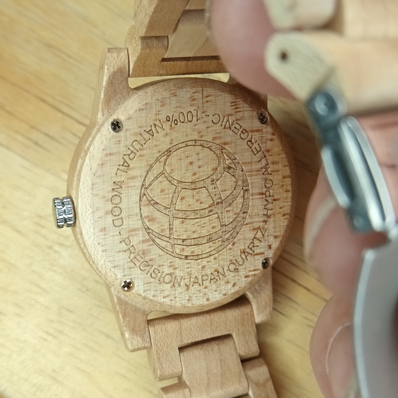 X Earth Blue Ridge Quartz watch light oak tone with silver face 3 hands i - Picture 7 of 7